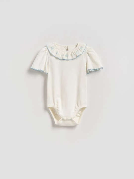 Foto del prodotto Reserved - Body con colletto - panna