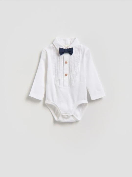 Foto del prodotto Reserved - Body elegante con papillon - bianco