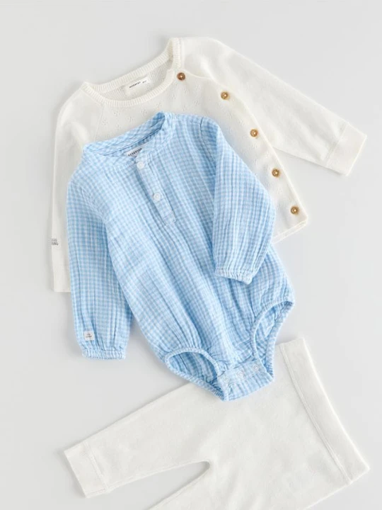 Foto del prodotto Reserved - Body in misto cotone - azzurro