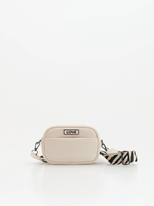 Foto del prodotto Reserved - Borsa con tracolla decorativa - panna