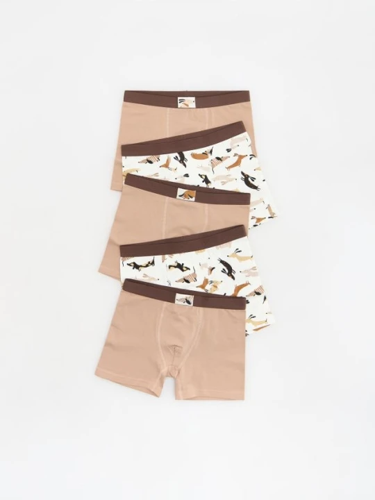 Foto del prodotto Reserved - Boxer in cotone confezione da 5 - beige