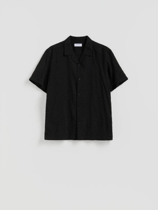 Foto del prodotto Reserved - Camicia a fantasia regular fit - nero