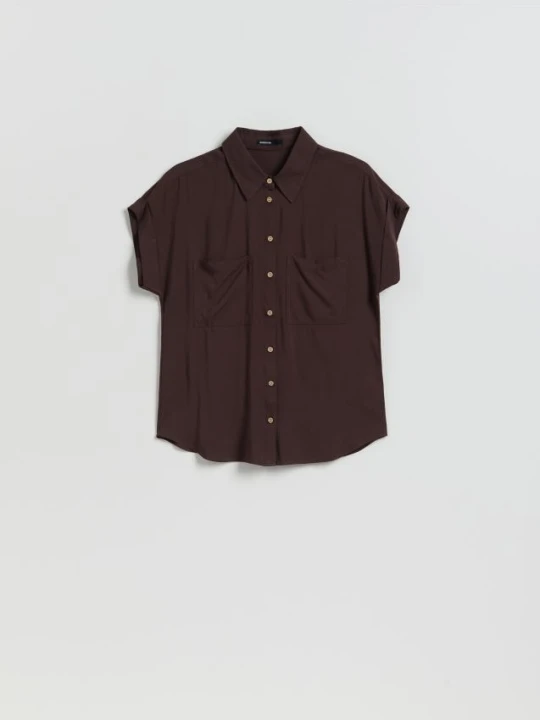 Foto del prodotto Reserved - Camicia a maniche corte - marrone scuro