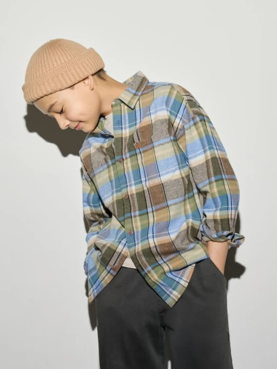 Foto del prodotto Reserved - Camicia a quadri oversize - beige