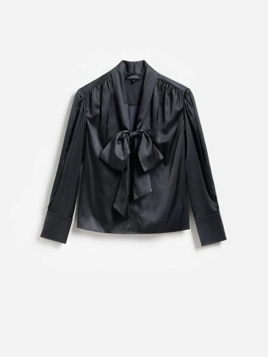 Foto del prodotto Reserved - Camicia con allacciatura decorativa - nero