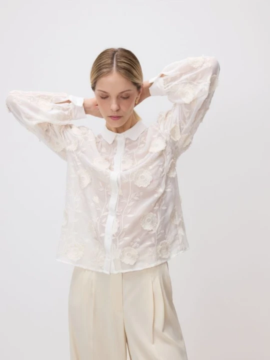 Foto del prodotto Reserved - Camicia con decorazione ricamata - nude