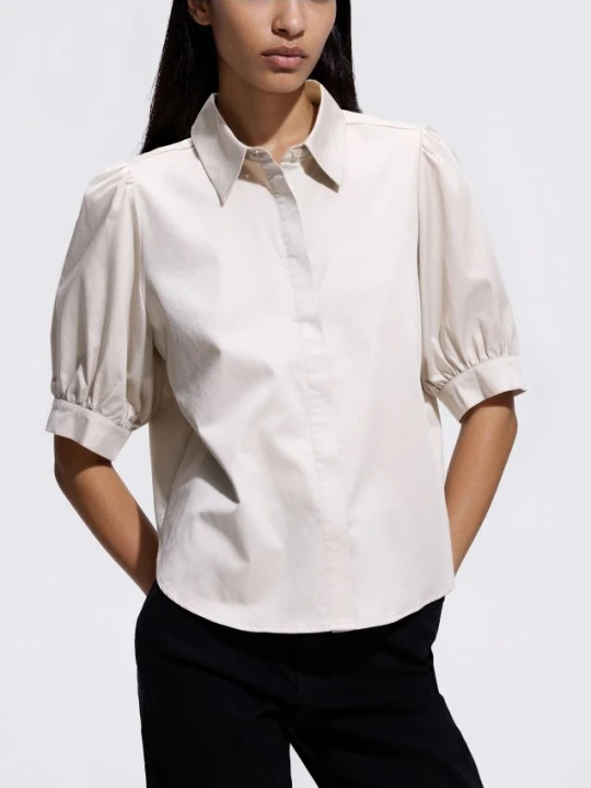 Foto del prodotto Reserved - Camicia con maniche a palloncino - beige