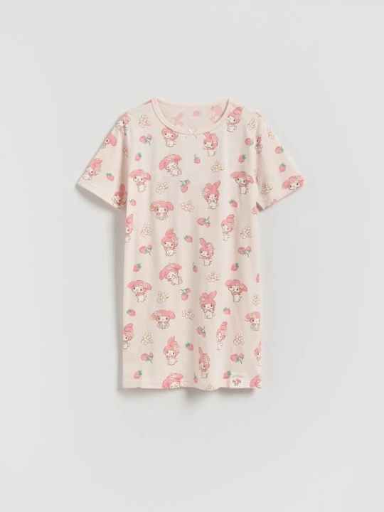 Foto del prodotto Reserved - Camicia da notte in cotone My Melody - rosa cipria