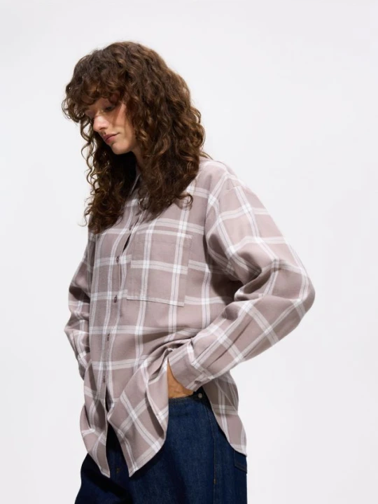 Foto del prodotto Reserved - Camicia di cotone a quadri - beige