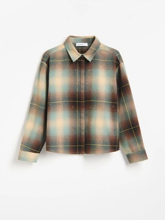 Foto del prodotto Reserved - Camicia di cotone a quadri - multicolore