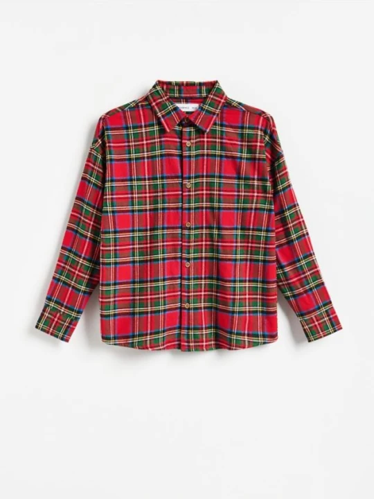 Foto del prodotto Reserved - Camicia di cotone a quadri - rosso