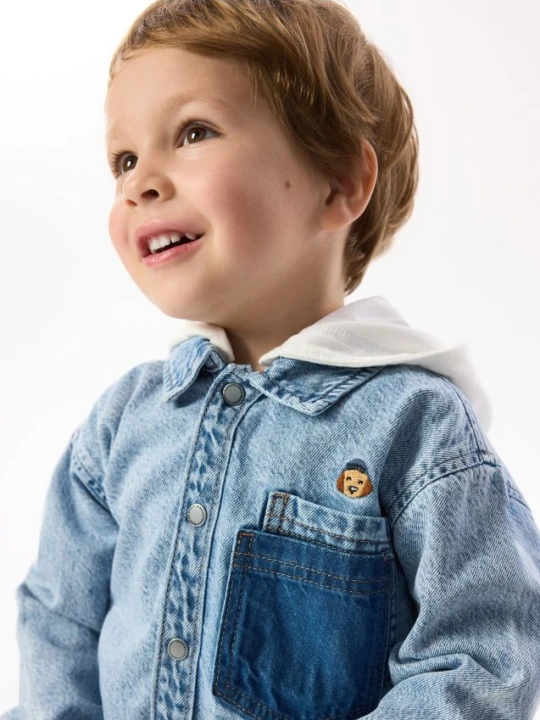 Foto del prodotto Reserved - Camicia di jeans con cappuccio - blu