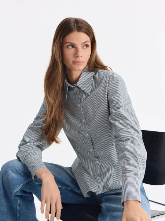 Foto del prodotto Reserved - Camicia in cotone a righe - multicolore