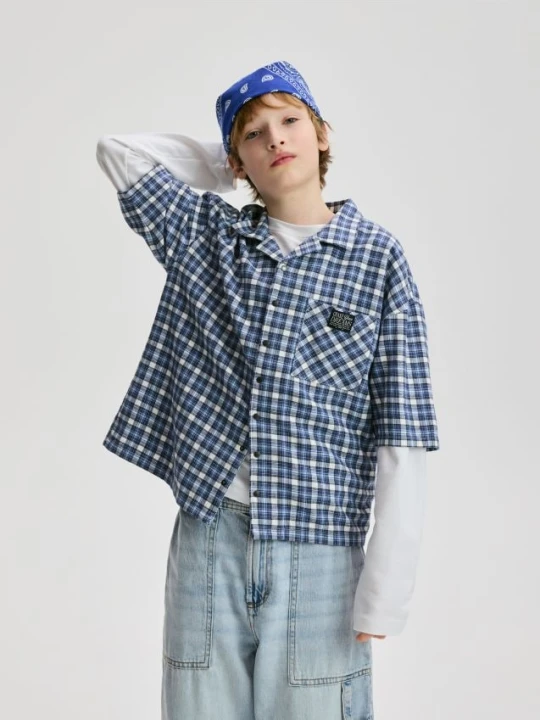 Foto del prodotto Reserved - Camicia in cotone - blu scuro