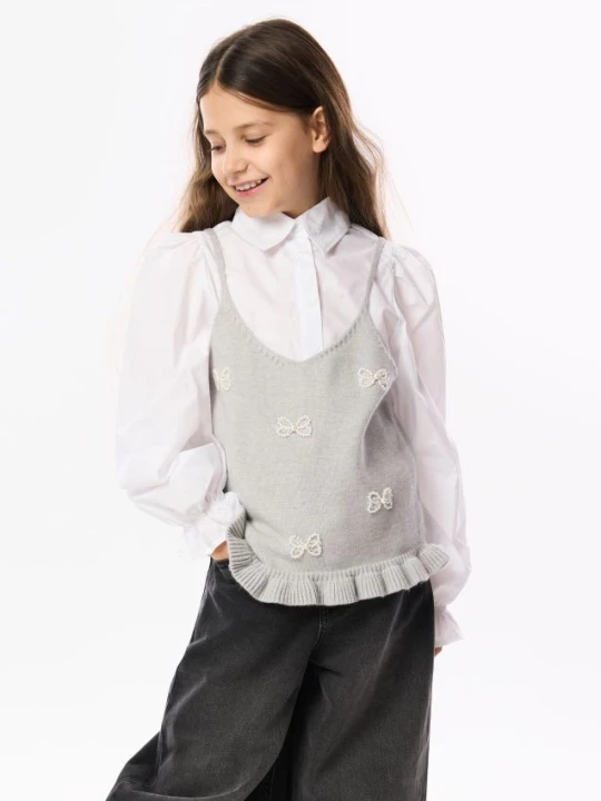 Foto del prodotto Reserved - Camicia in cotone con top in maglia - multicolore