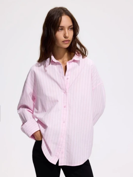 Foto del prodotto Reserved - Camicia in cotone oxford - rosa pastello