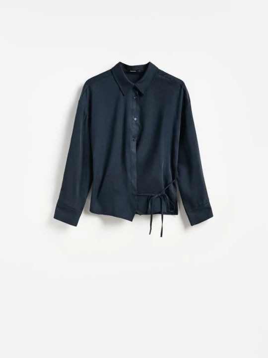 Foto del prodotto Reserved - Camicia in lyocell - blu scuro