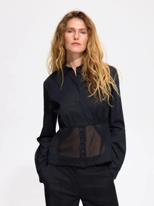 Foto del prodotto Reserved - Camicia in misto cotone - nero