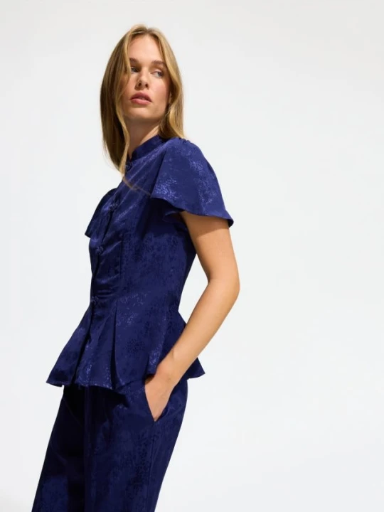 Foto del prodotto Reserved - Camicia in viscosa - blu scuro