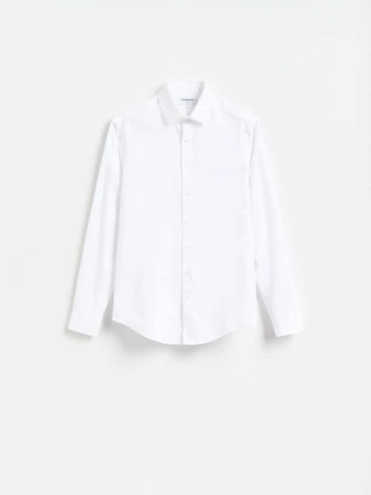 Foto del prodotto Reserved - Camicia slim fit in cotone egiziano - bianco