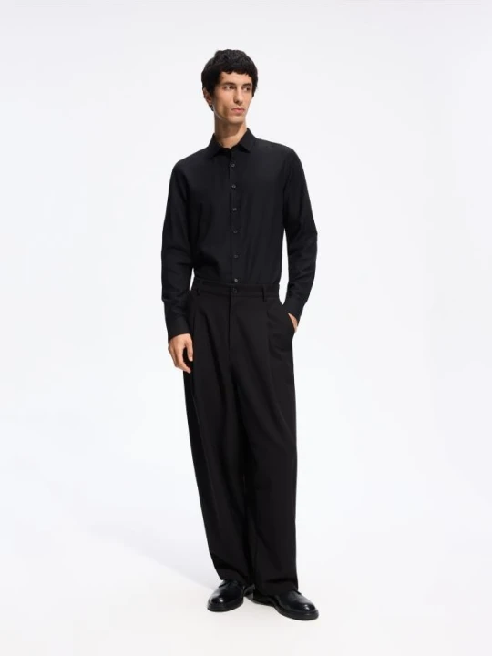 Foto del prodotto Reserved - Camicia slim fit in cotone egiziano - nero