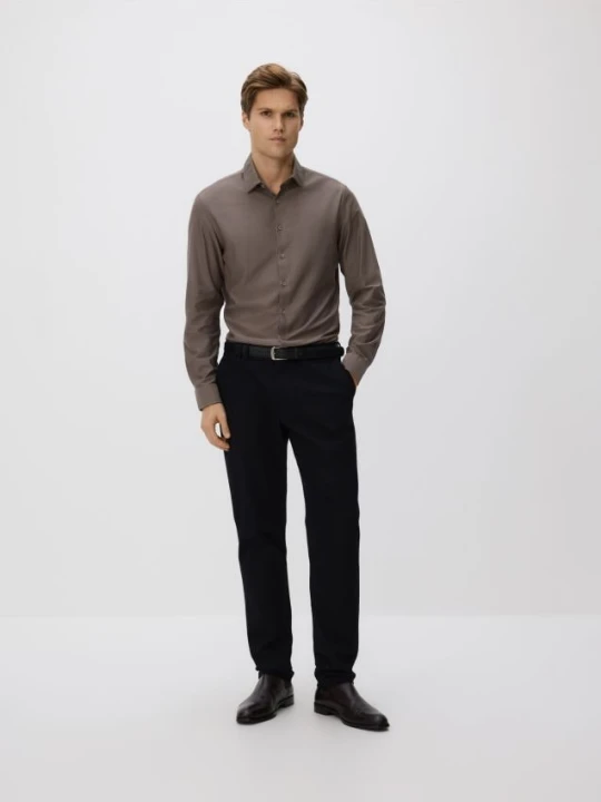 Foto del prodotto Reserved - Camicia slim fit in misto cotone - beige