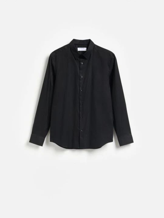 Foto del prodotto Reserved - Camicia slim fit in misto cotone - nero