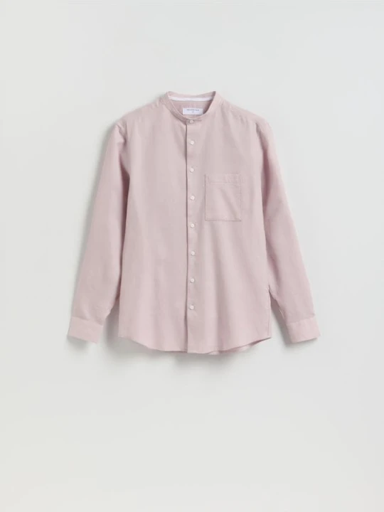Foto del prodotto Reserved - Camicia slim fit in misto cotone - rosa cipria