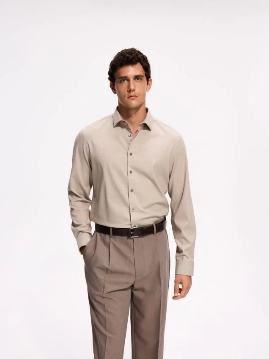Foto del prodotto Reserved - Camicia slim fit misto lana - beige