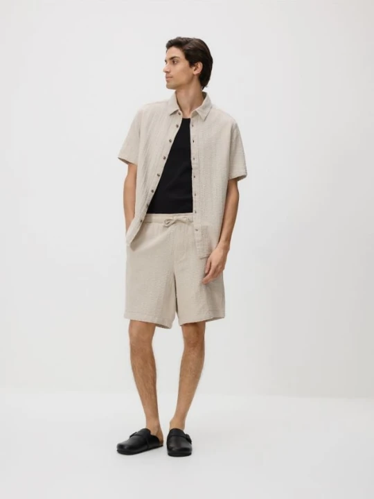Foto del prodotto Reserved - Camicia strutturata regular fit - beige