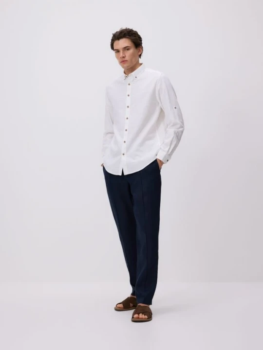 Foto del prodotto Reserved - Camicia strutturata regular fit - bianco