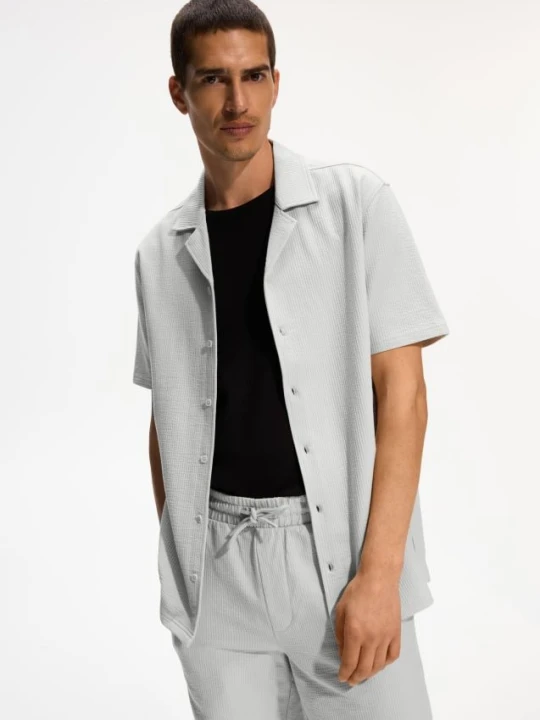Foto del prodotto Reserved - Camicia strutturata regular fit - grigio chiaro