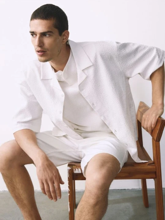 Foto del prodotto Reserved - Camicia strutturata relaxed fit - bianco