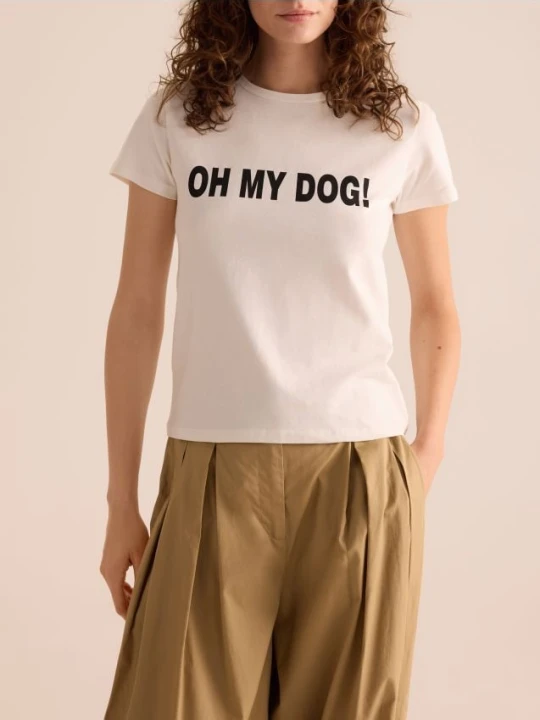 Foto del prodotto Reserved - Camiseta estampada - panna