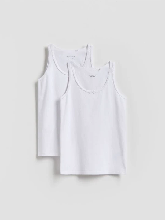 Foto del prodotto Reserved - Canottiera in cotone 2 pack - bianco