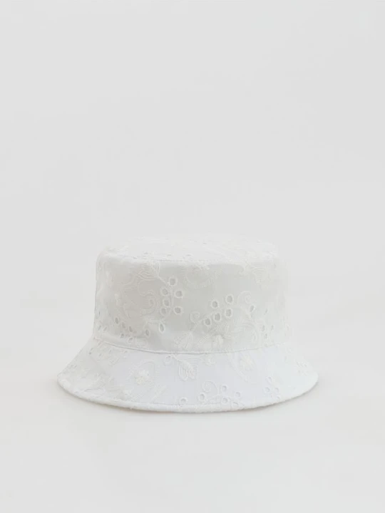 Foto del prodotto Reserved - Cappello a secchiello con ricamo - panna