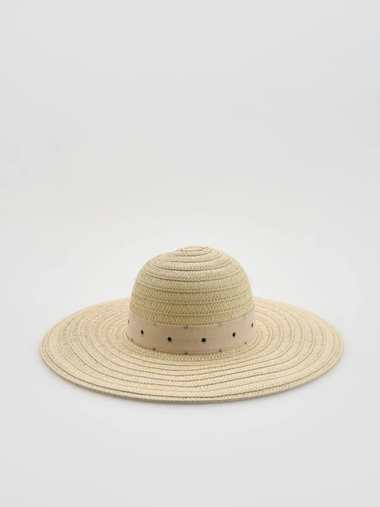 Foto del prodotto Reserved - Cappello con nastro fantasia - panna