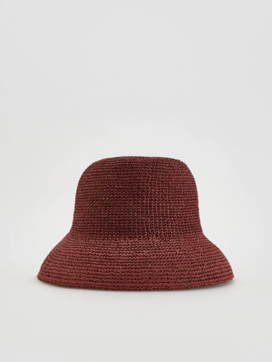 Foto del prodotto Reserved - Cappello di paglia intrecciato - bordeaux