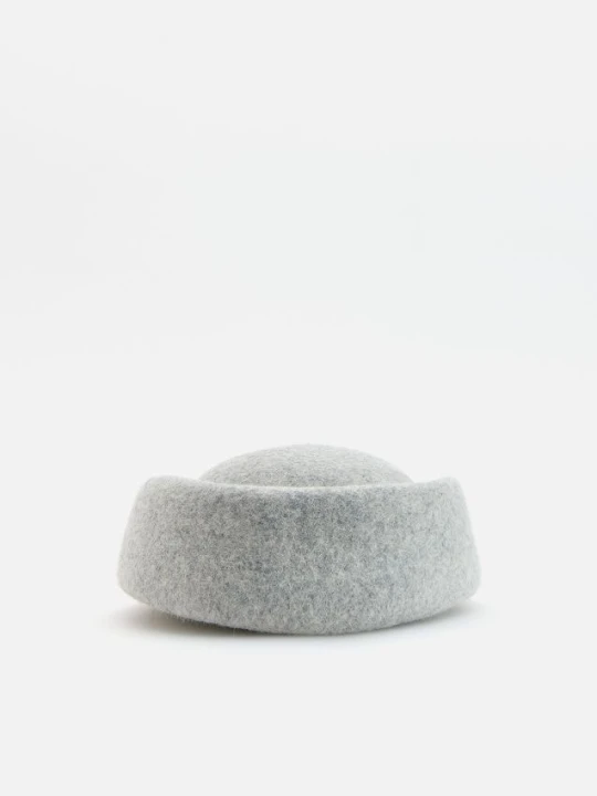 Foto del prodotto Reserved - Cappello pillbox in lana - grigio chiaro
