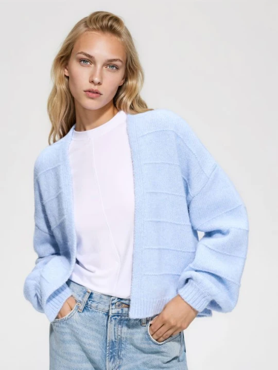 Foto del prodotto Reserved - Cardigan a righe - blu pallido