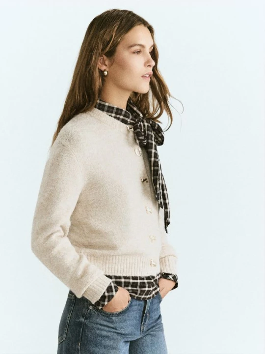 Foto del prodotto Reserved - Cardigan con bottoni decorativi - beige