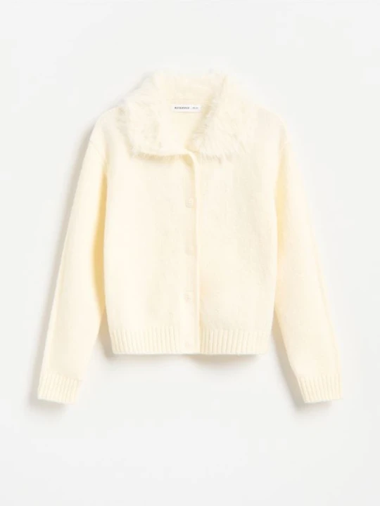 Foto del prodotto Reserved - Cardigan con colletto - panna