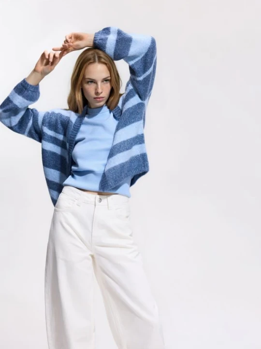 Foto del prodotto Reserved - Cardigan con filo metallizzato - azzurro