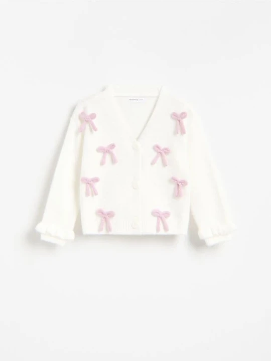 Foto del prodotto Reserved - Cardigan con fiocchi - panna