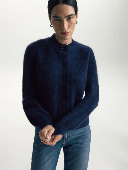 Foto del prodotto Reserved - Cardigan con mohair - blu scuro
