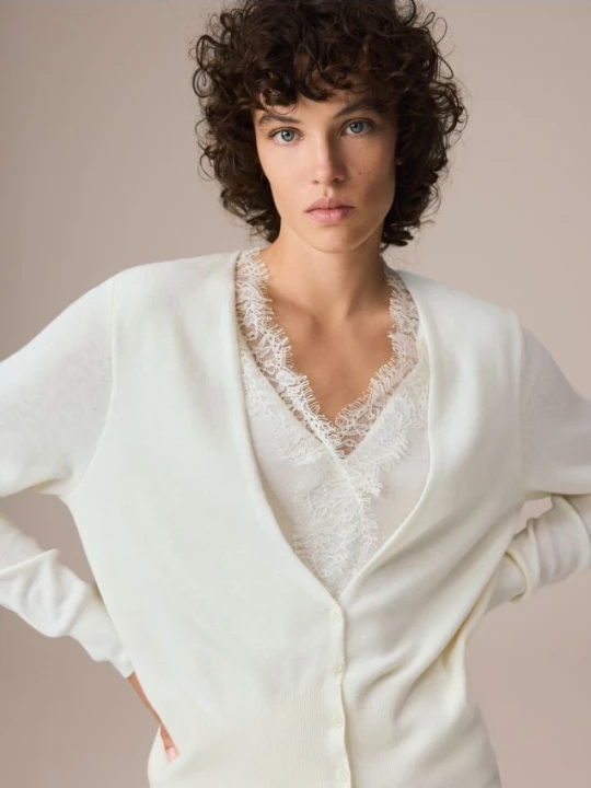Foto del prodotto Reserved - Cardigan con pizzo - nude