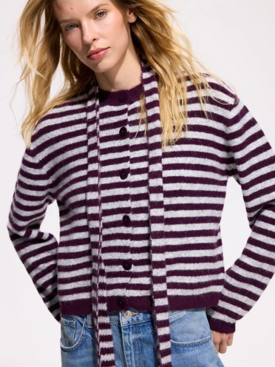 Foto del prodotto Reserved - Cardigan con sciarpa - multicolore