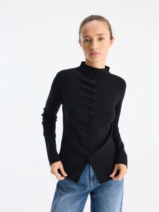 Foto del prodotto Reserved - Cardigan con viscosa - nero
