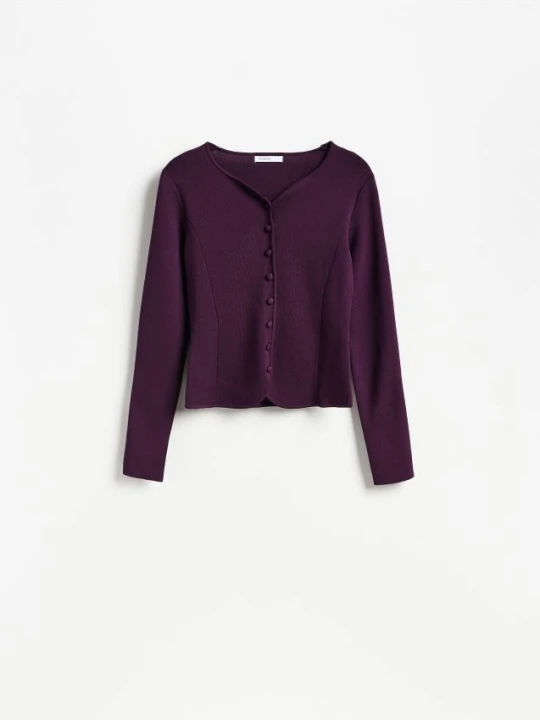 Foto del prodotto Reserved - Cardigan con viscosa - viola scuro