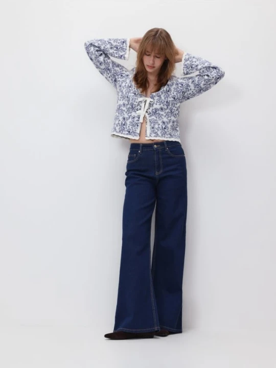 Foto del prodotto Reserved - Cardigan fantasia con laccetti - multicolore